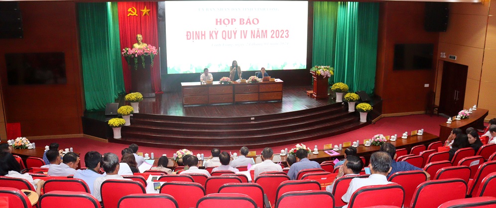 Ủy ban nhân dân tỉnh Vĩnh Long tổ chức họp báo định kỳ quý IV năm 2023